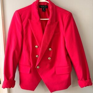 Rachel Zoe Vibrant Pink Double Breasted Blazer